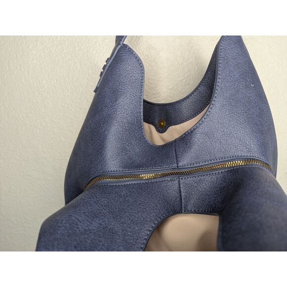 Style & Co Whip Stitch Soft 4 Poster Tote Handbag Purse Blue - Picture 5 of 13